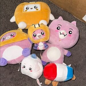 Lanky box Plush Toy Set - Pink, Yellow, White